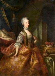 Johann Gottfried Auerbach Archduchess Maria Amalia of Austria oil painting picture